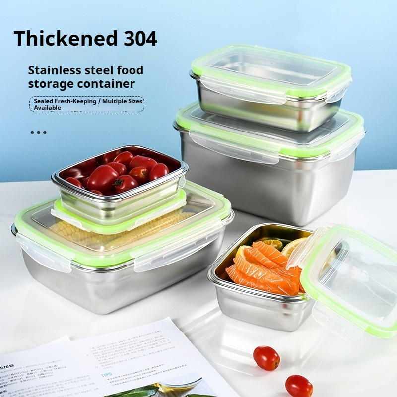304 Stainless Steel Lunch Box  - Kitchen Baking Tins 리뷰 및 가격