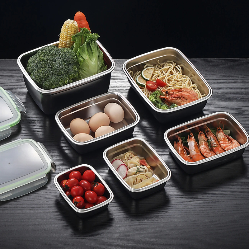 304 Stainless Steel Lunch Box  - Kitchen Baking Tins 리뷰 및 가격