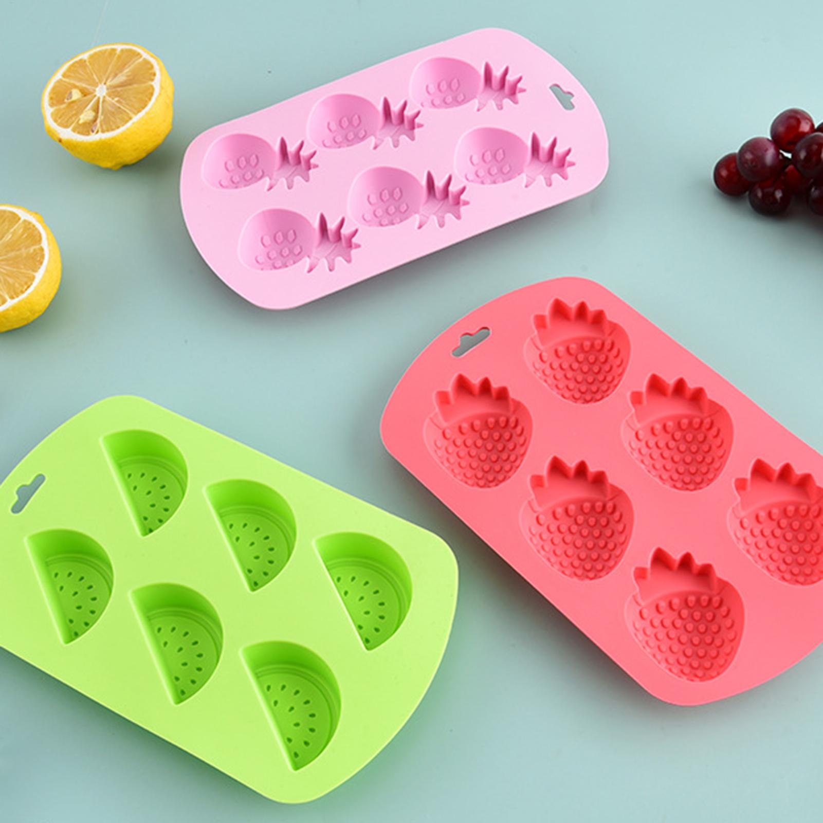 6 Cavity Fruit Shaped Silicone - Kitchen Baking Supplies 리뷰 및 가격