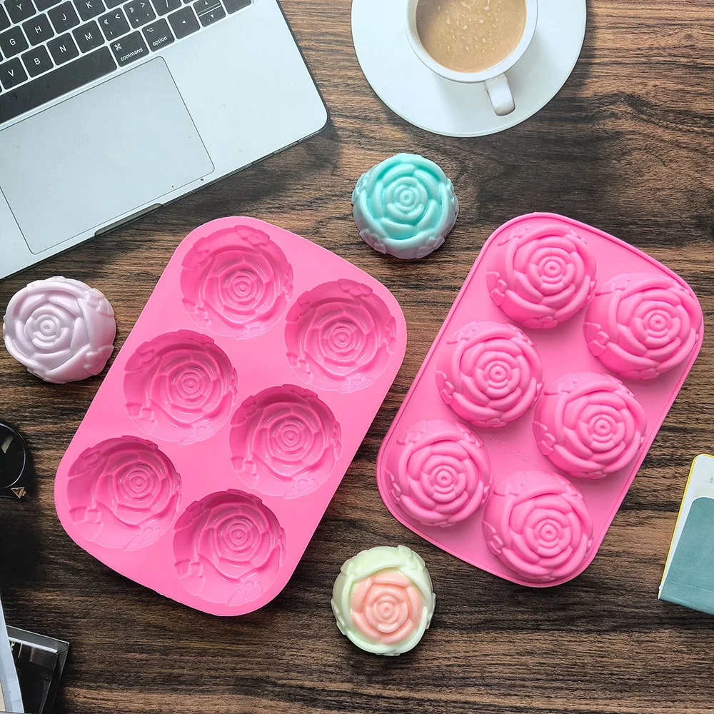6 Holes Flower Rose Handmade S - Kitchen Baking Dishes 리뷰 및 가격