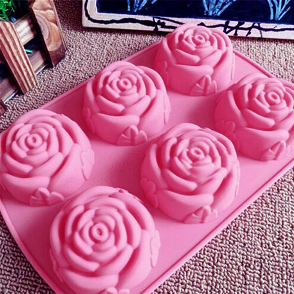 6 Holes Flower Rose Handmade S - Kitchen Baking Dishes 리뷰 및 가격