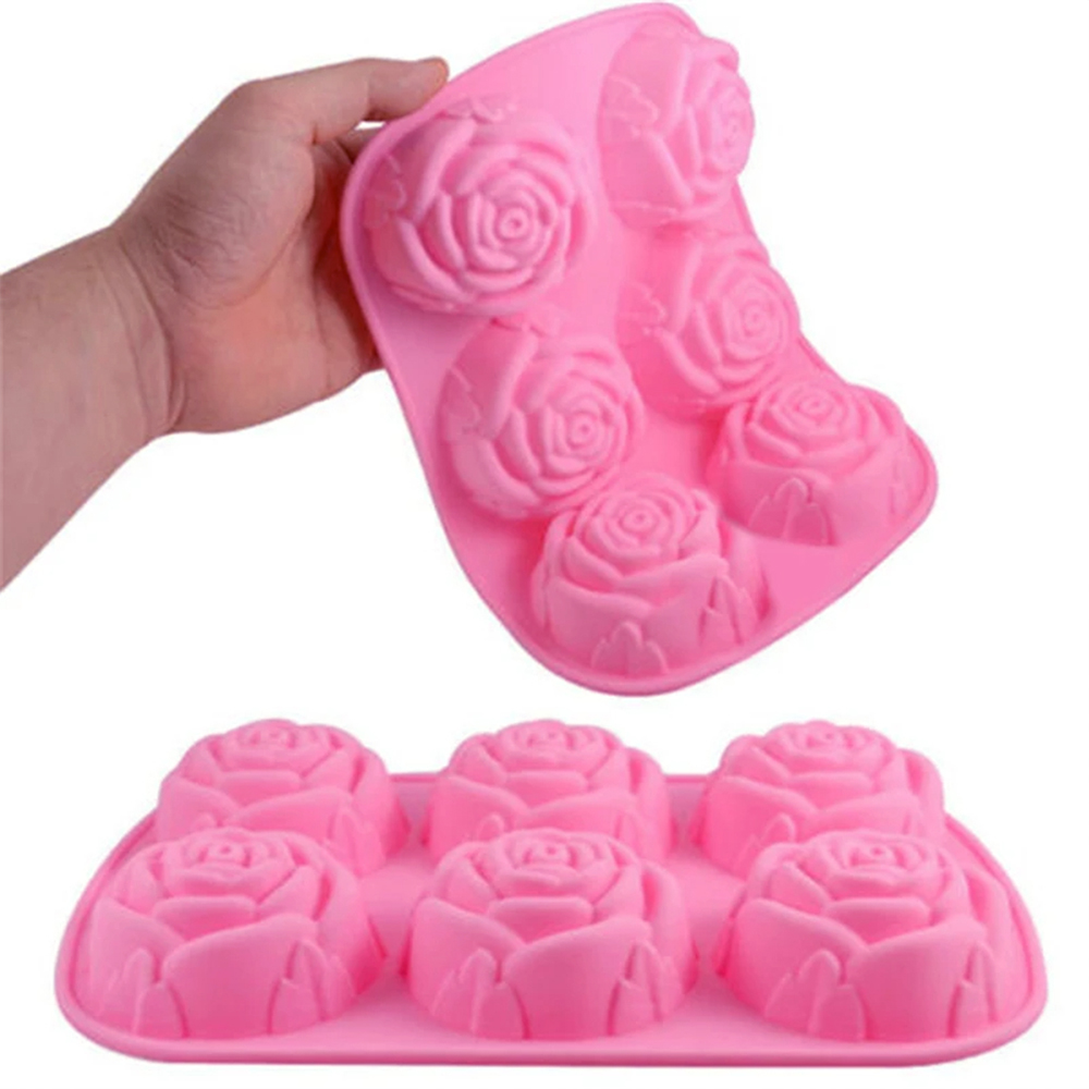 6 Holes Flower Rose Handmade S - Kitchen Baking Dishes 리뷰 및 가격