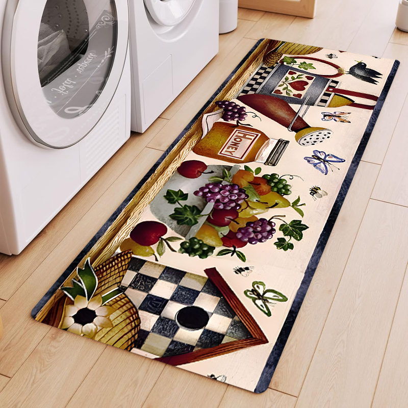 Red Check Border Cartoon Bakin - Kitchen Living Baking Mats 리뷰 및 가격