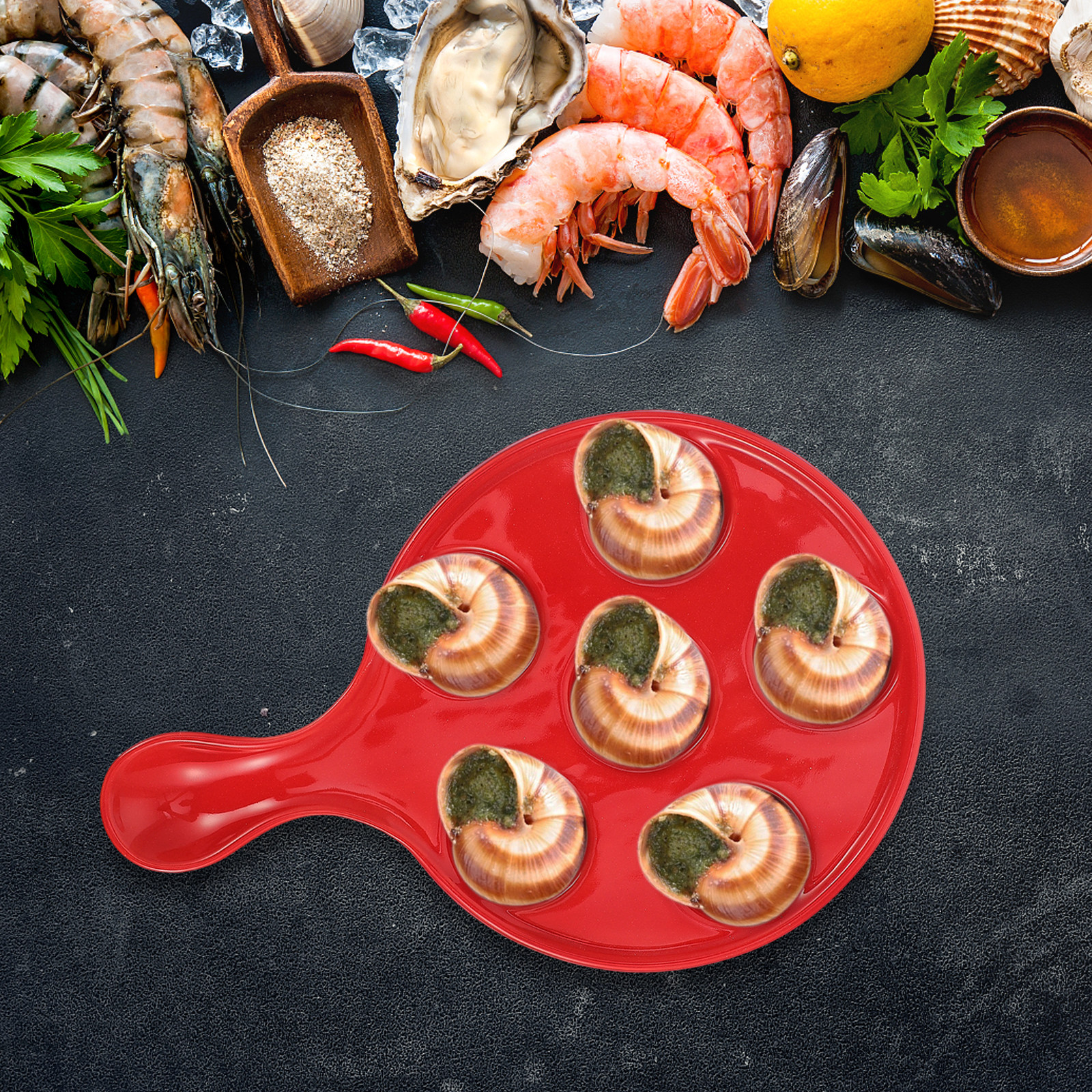 6-Hole Escargot Baking Plate C - Kitchen Baking Dishes 리뷰 및 가격