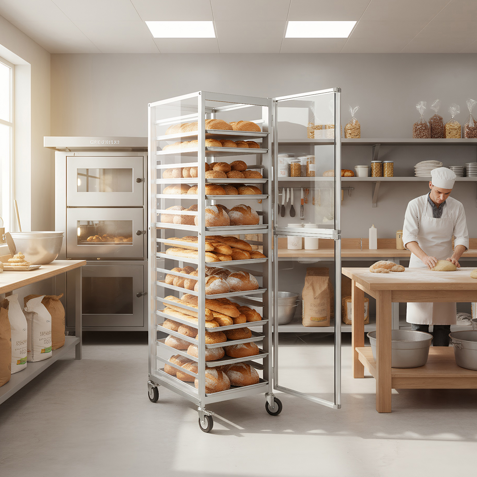 18 Tiers Bun Rack with Wheels  - Kitchen Baking Cart 리뷰 및 가격