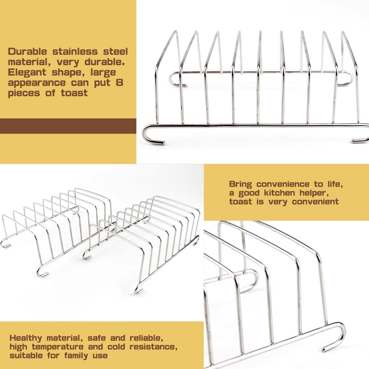 1Pcs Stainless Steel Toast Bre - Kitchen Baking Tray Rack 리뷰 및 가격