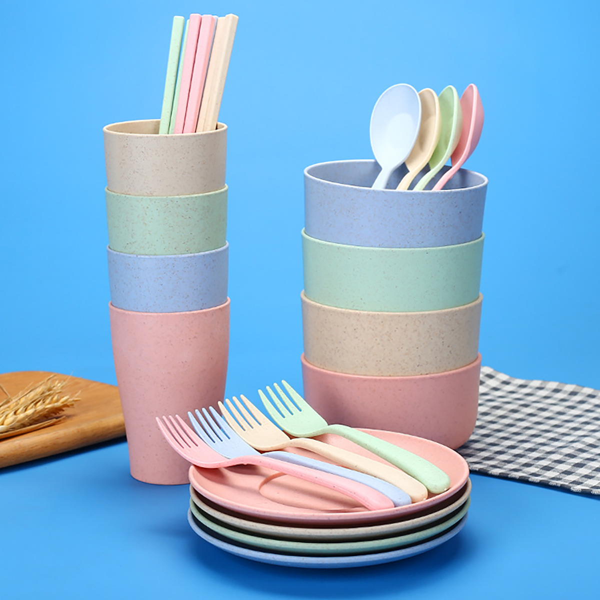 Fork Spoon Chopsticks Bowls Cu - Kitchen Baking Utensil Set 리뷰 및 가격