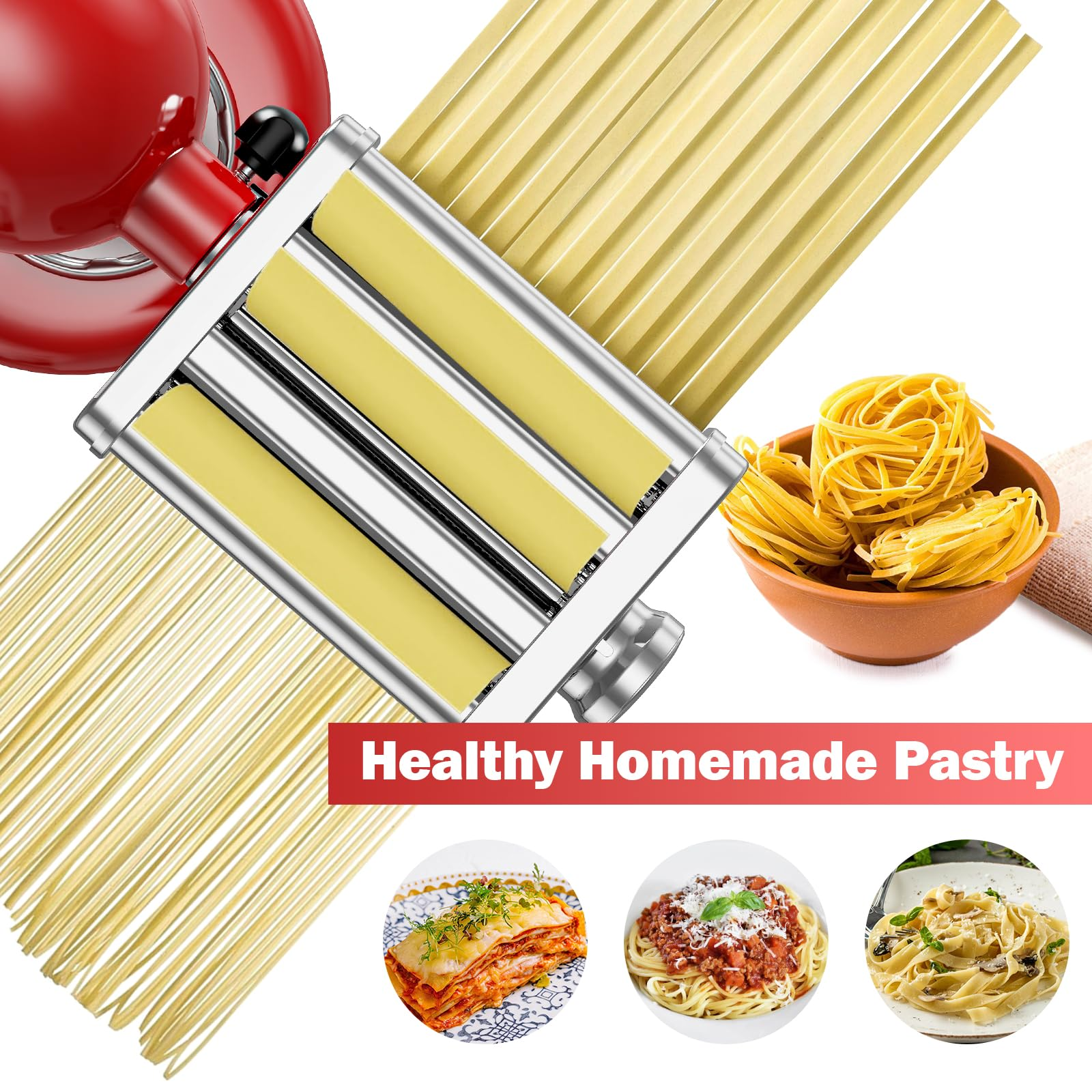 Gvode 3 in 1 Pasta Attachment  - Kitchenaid Baking Set 리뷰 및 가격