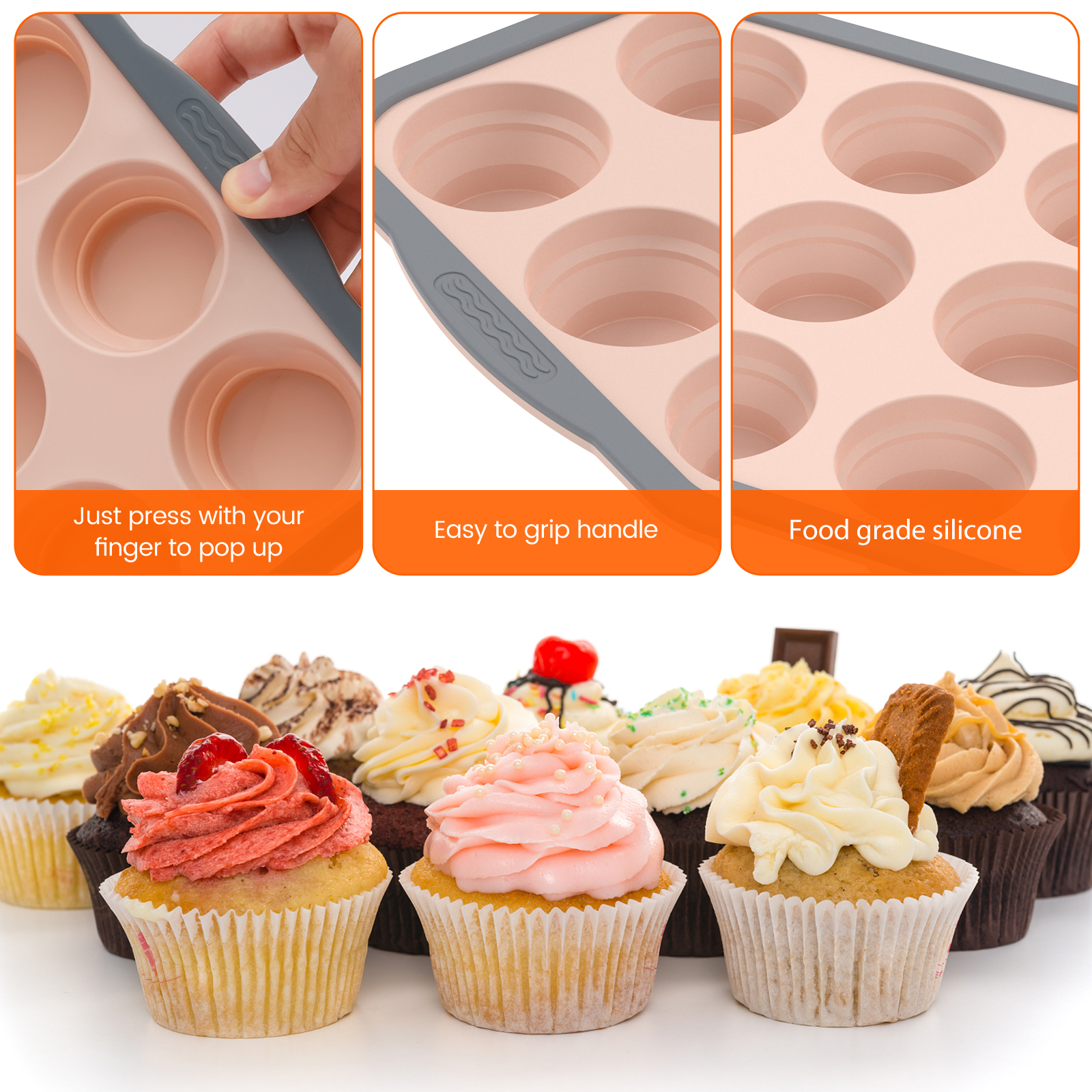 2/3Pcs Silicone Cake Mold 6/12 - Kitchen Baking Tins 리뷰 및 가격