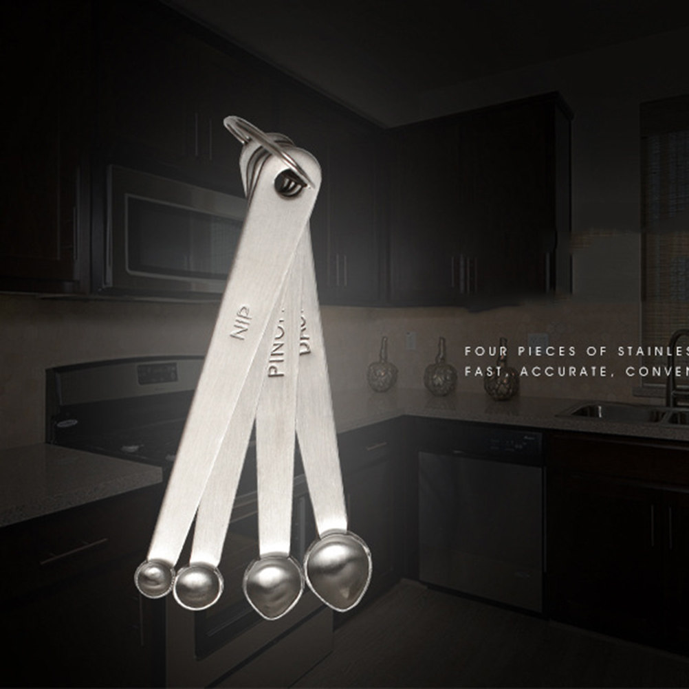 4Pcs Stainless Steel Measuring - Baking (Kitchen Ingredient) 리뷰 및 가격