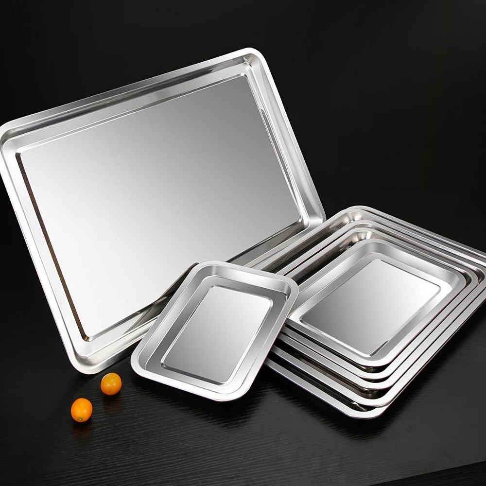 1PCS Stainless Steel Food Tray - Kitchen Baking Dishes 리뷰 및 가격