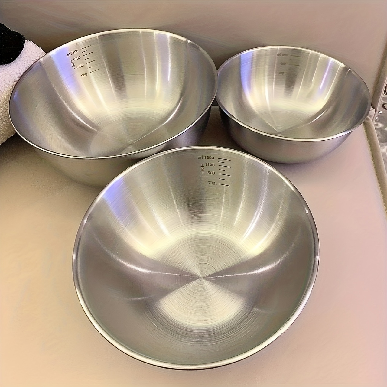 3pcs Stainless Steel Cooking M - Kitchen Baking Bowls 리뷰 및 가격
