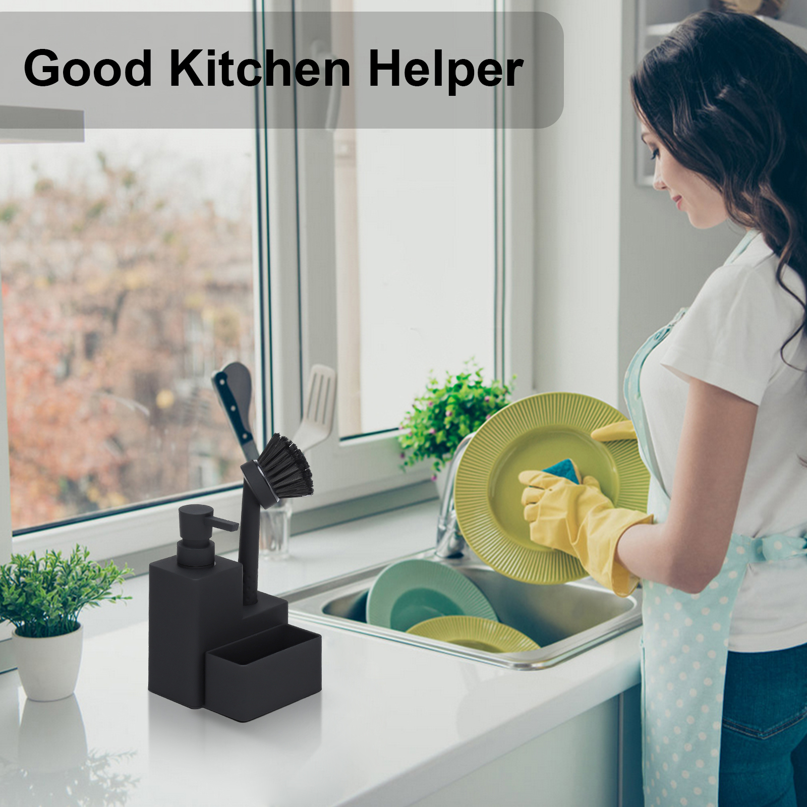 Modern Square Dish Soap Dispen - Kitchen Baking Utensil Set 리뷰 및 가격