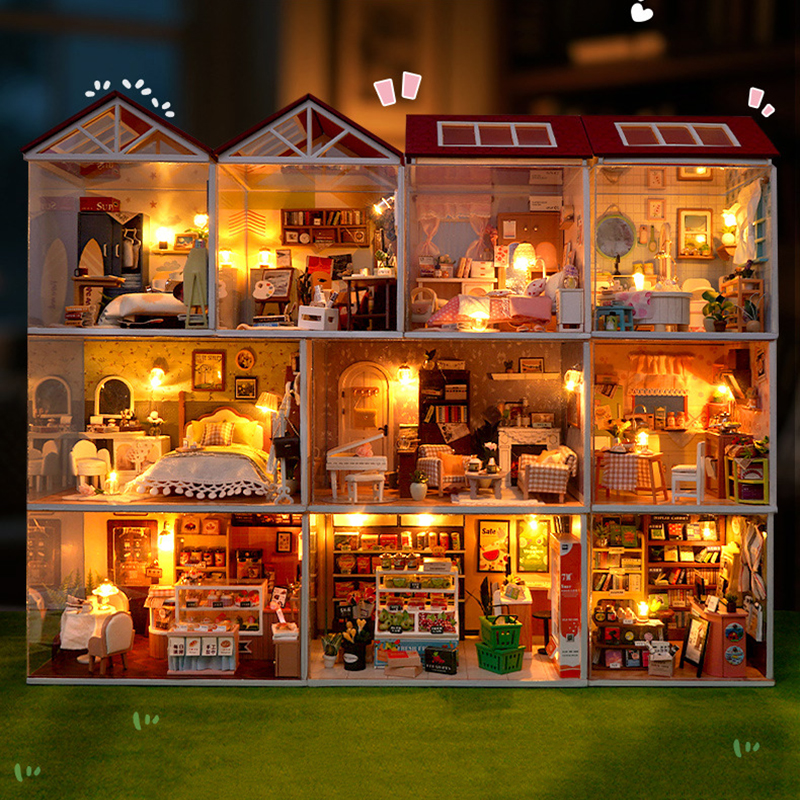 DIY Wooden Dollhouse Mini Bedr - Kitchen Uncle 리뷰 및 가격