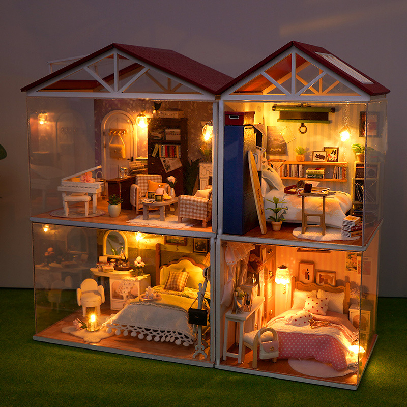 DIY Wooden Dollhouse Mini Bedr - Kitchen Uncle 리뷰 및 가격