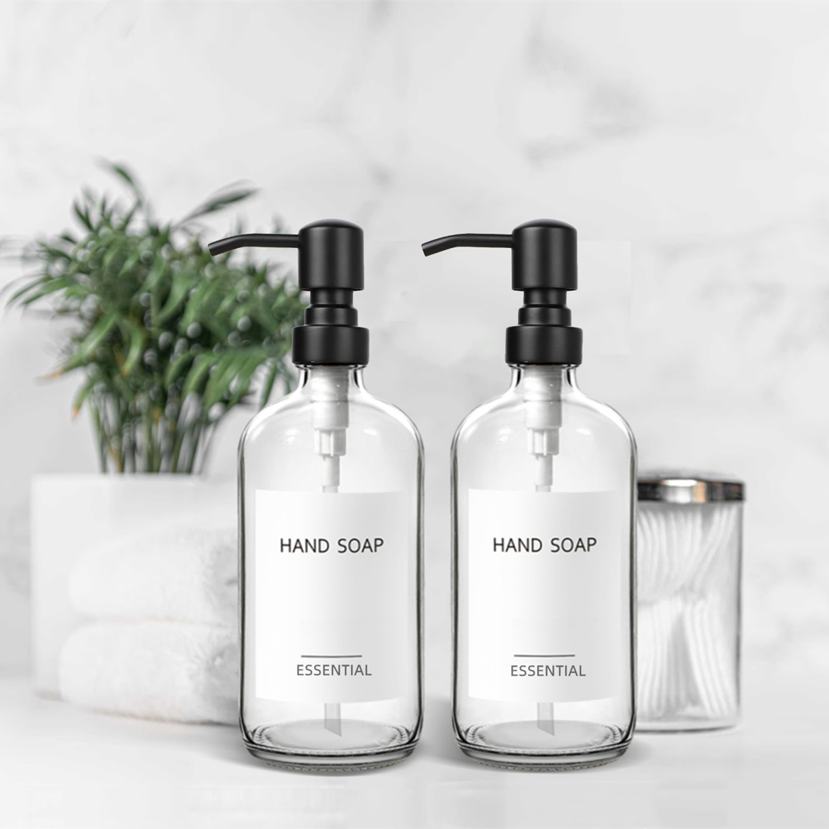 Clear Glass Soap Dispenser Set - Kitchen Baking Utensil Set 리뷰 및 가격