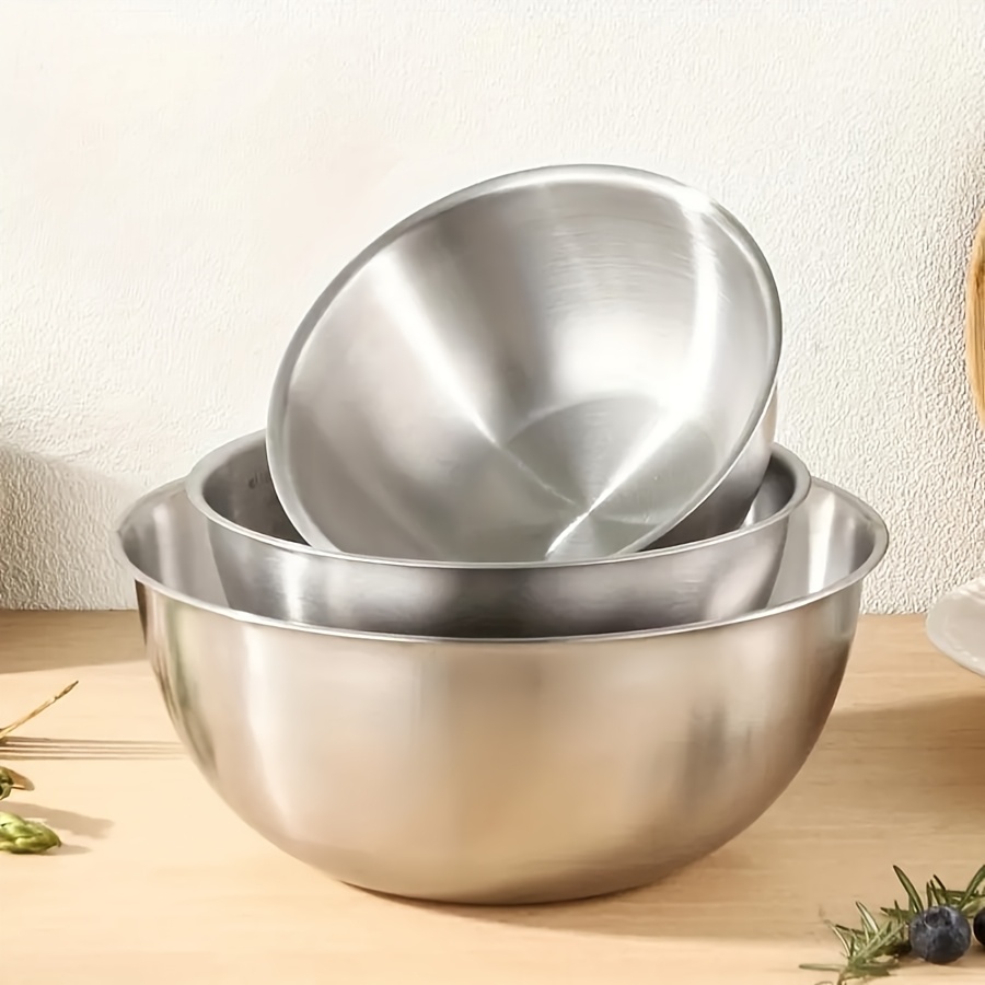 3pcs Stainless Steel Salad Bow - Kitchen Baking Bowls 리뷰 및 가격