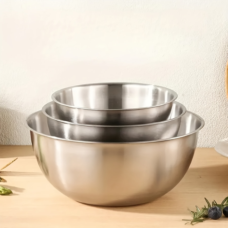 3pcs Stainless Steel Salad Bow - Kitchen Baking Bowls 리뷰 및 가격