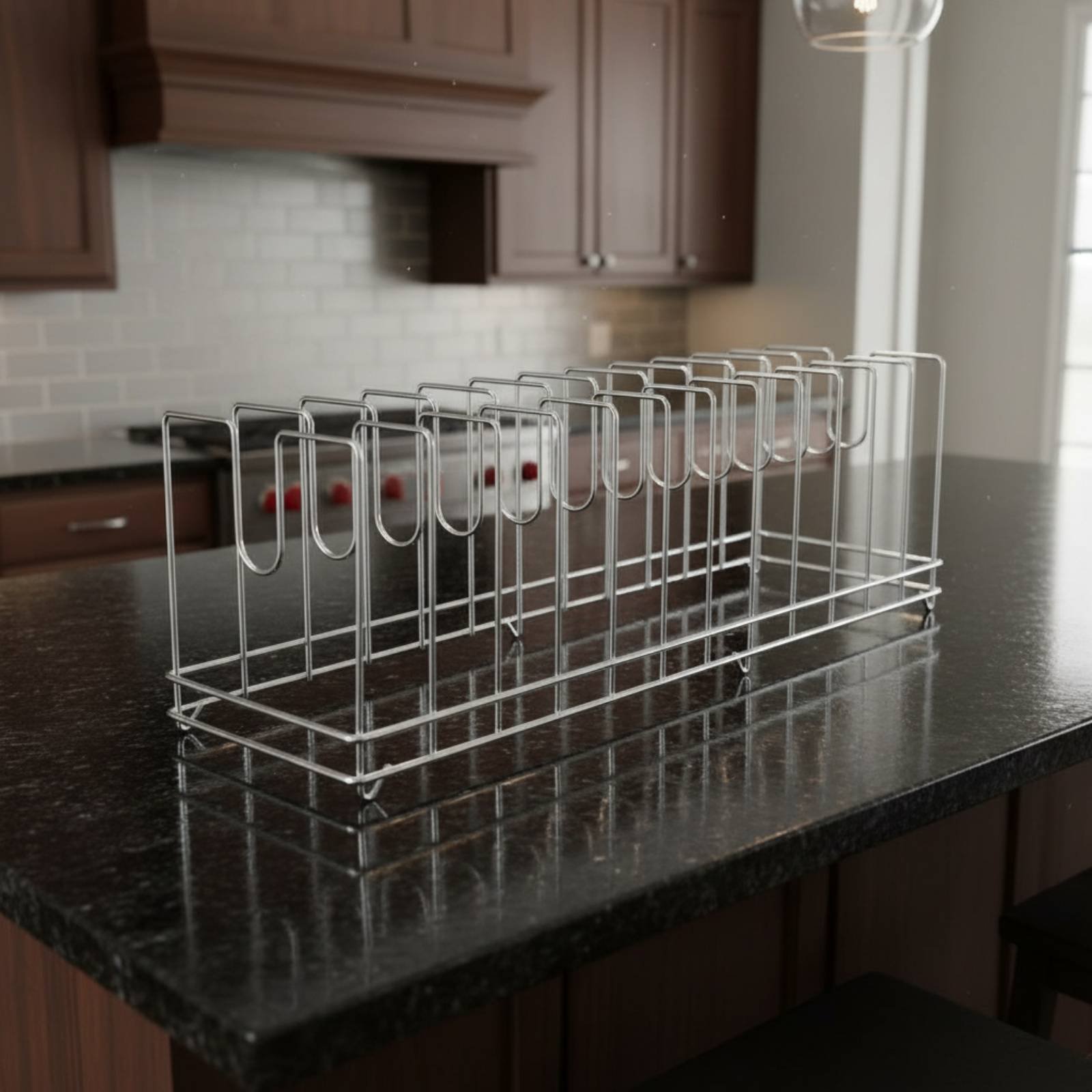 Pizza Pan Rack Space Saving Ba - Kitchen Baking Tray Rack 리뷰 및 가격