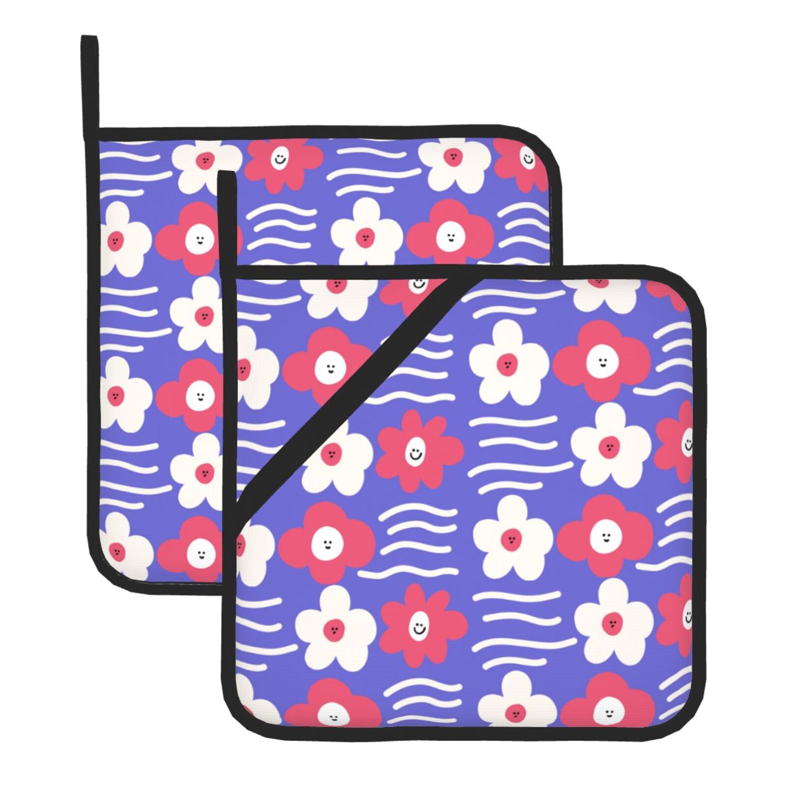 Floral Flowers Pot Holders Set - Kitchen Baking Dishes 리뷰 및 가격