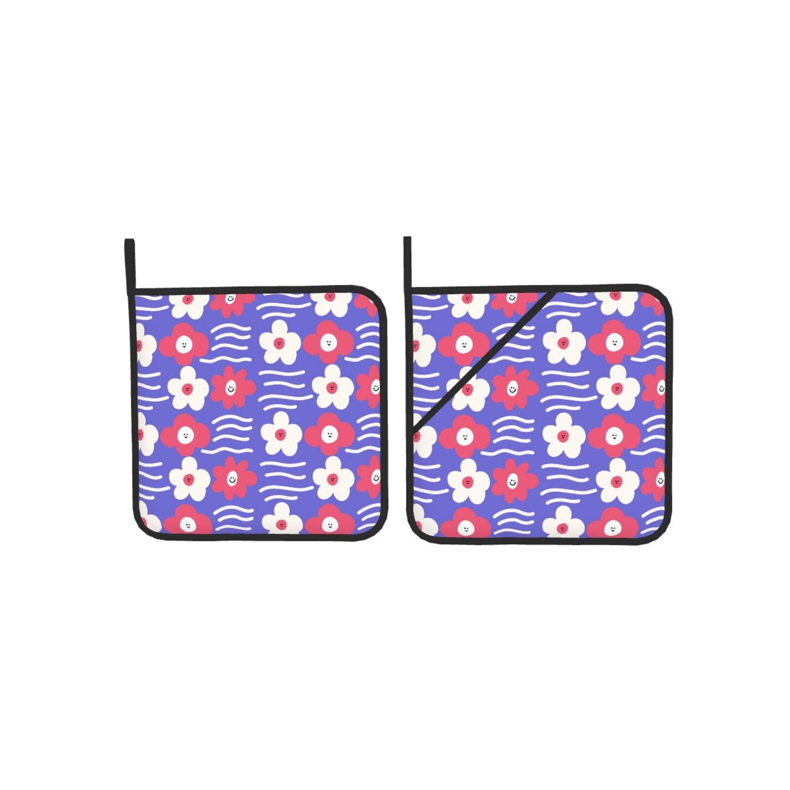 Floral Flowers Pot Holders Set - Kitchen Baking Dishes 리뷰 및 가격