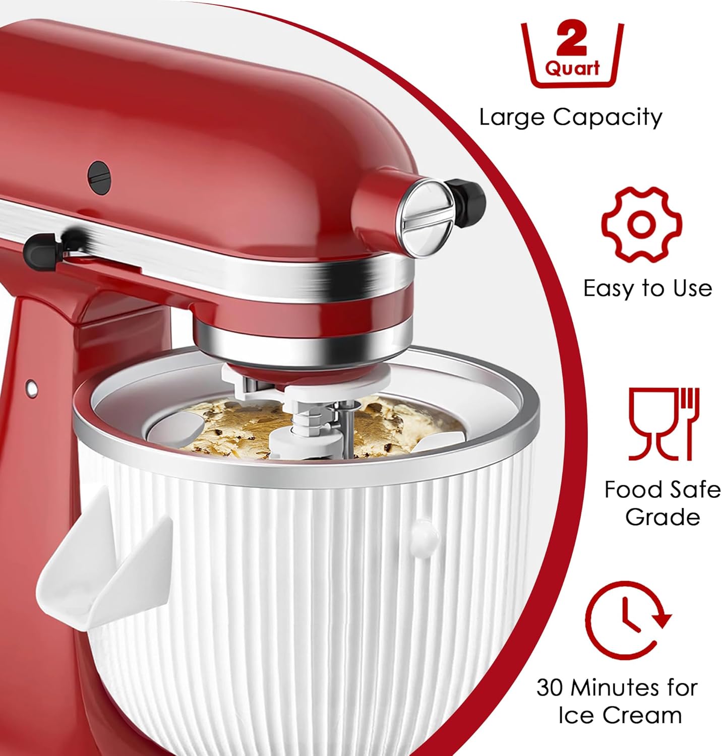 Ice Cream Maker Attachment for - Kitchenaid Baking Set 리뷰 및 가격