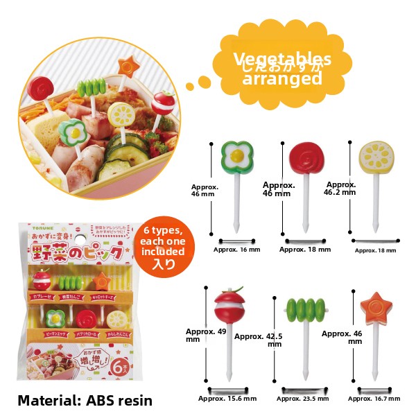 Torune Fruit ato Cartoon Bento - Kitchen.Baking Labels 리뷰 및 가격