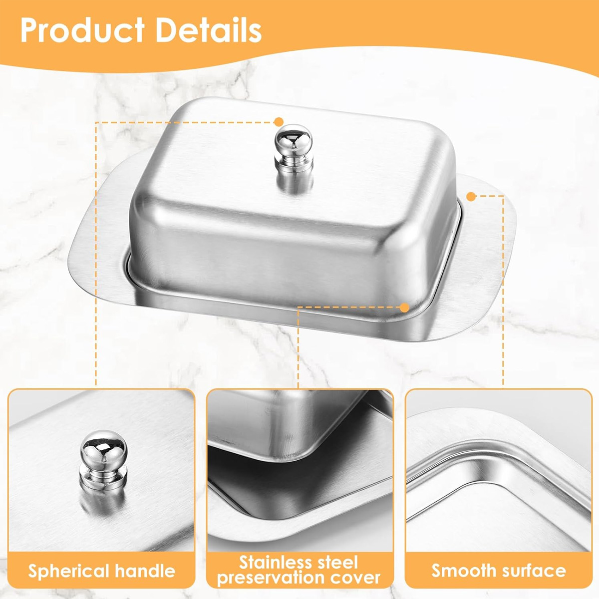1PC Stainless Steel Butter Dis - Kitchen Baking Dishes 리뷰 및 가격