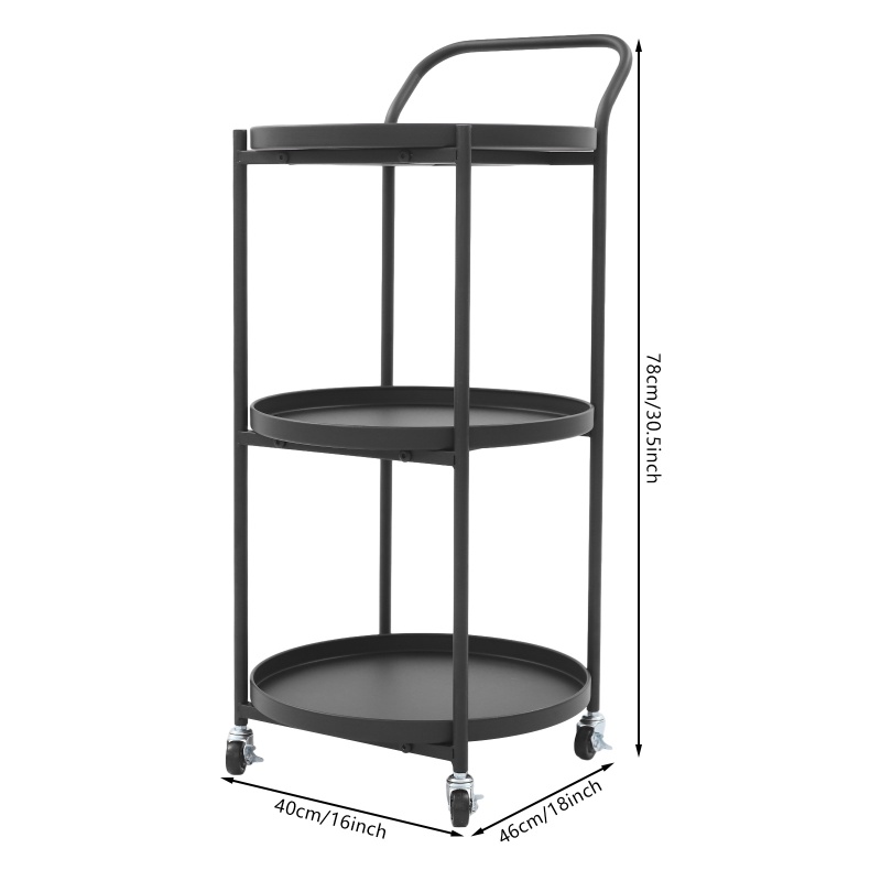 3-Tier Premium Iron Rolling Ba - Kitchen Baking Cart 리뷰 및 가격
